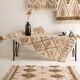 Tapis esprit berbère helsinki marron beige 60x80cm