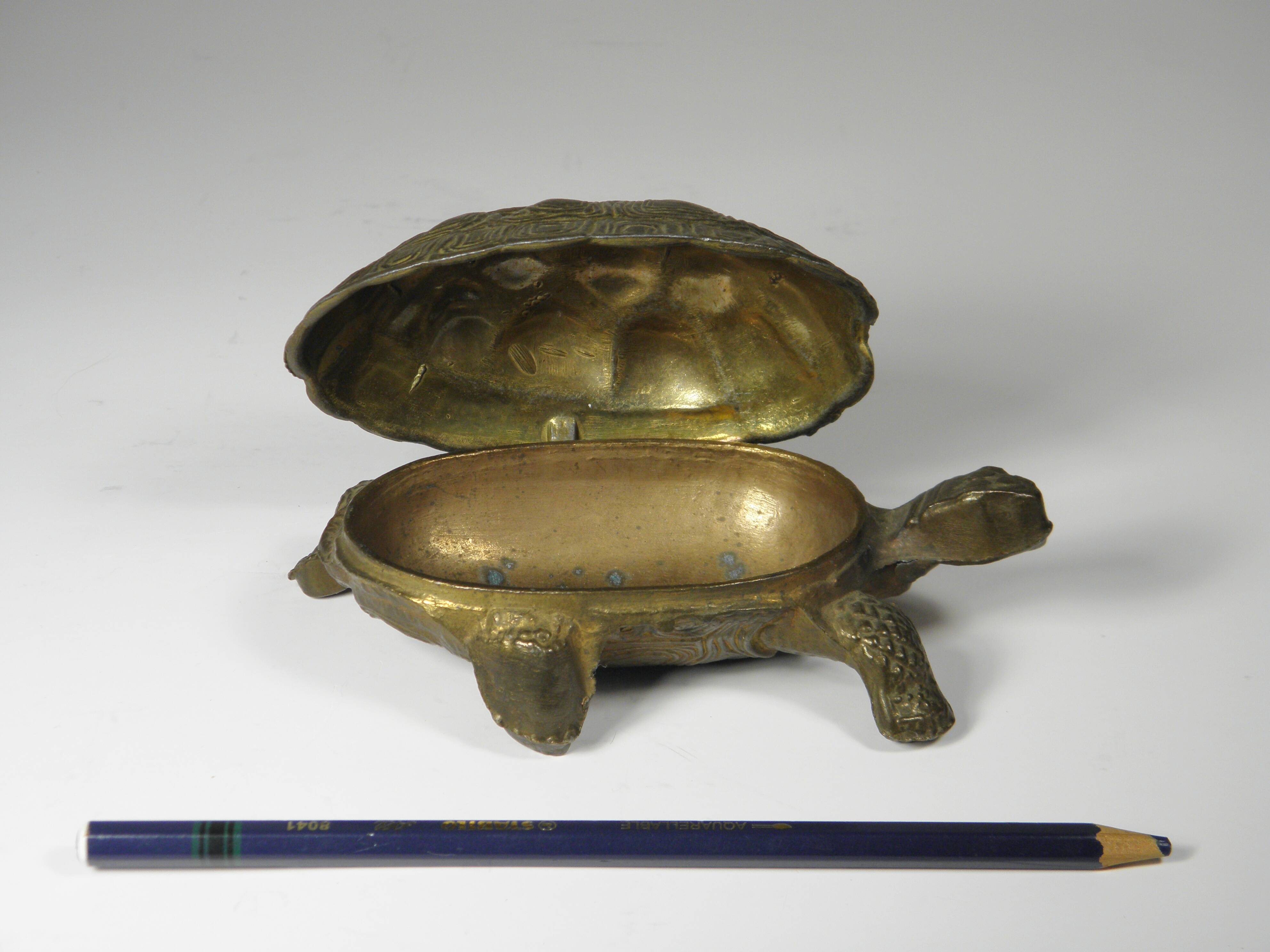 "turtle" ashtray in brass