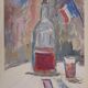 Maurice Utrillo: July 14th Wine, original signed engraving