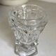 Hexagonal Baccarat crystal vase for violets