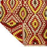 Anatolian handmade kilim rug 336 cm x 185 cm