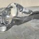 Vide-poche chien teckel cristal art Vannes Le Chatel