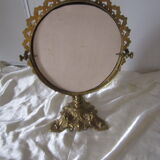 Ancien miroir psyché de table