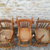 Mismatched bistro chairs