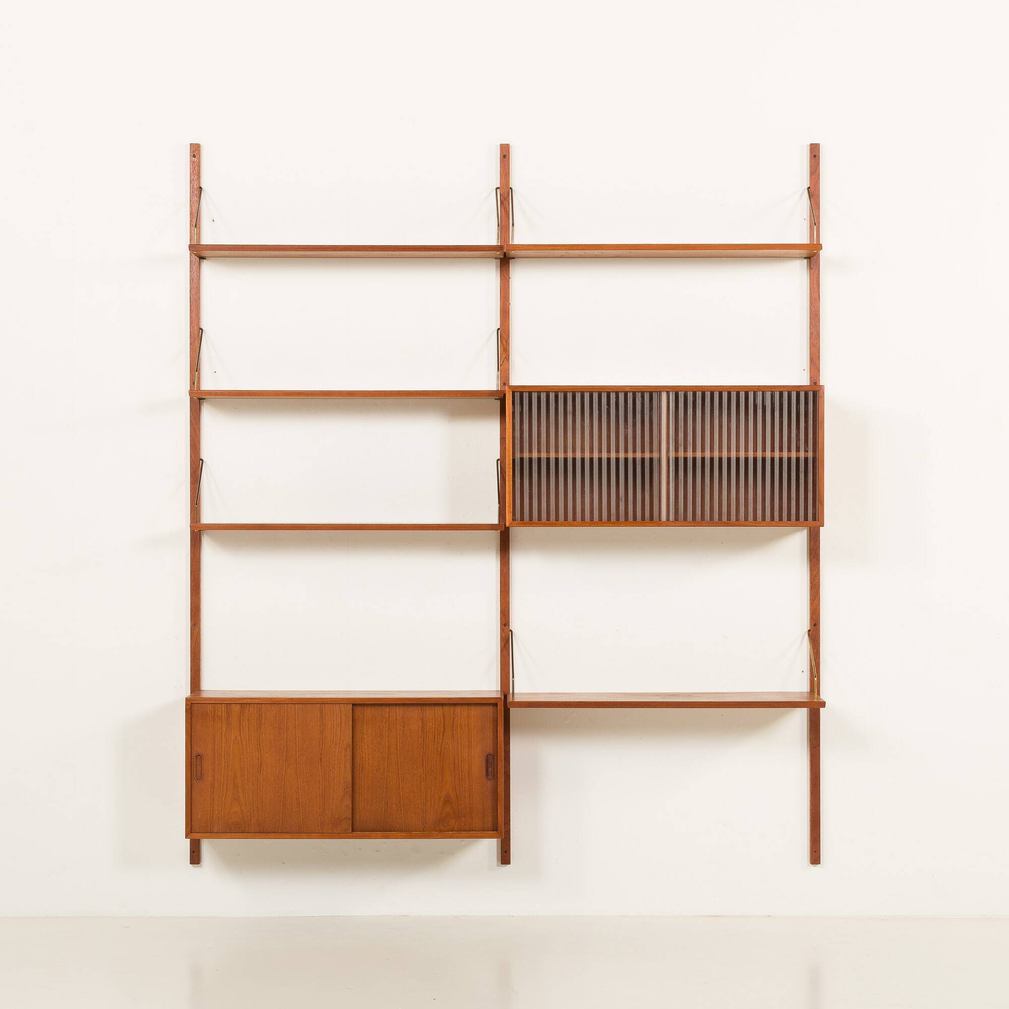 Hansen and Guldborg two bay wall unit, 1960s