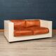 20thc two-seater saratoga sofa by lella and massimo vignelli for poltronova