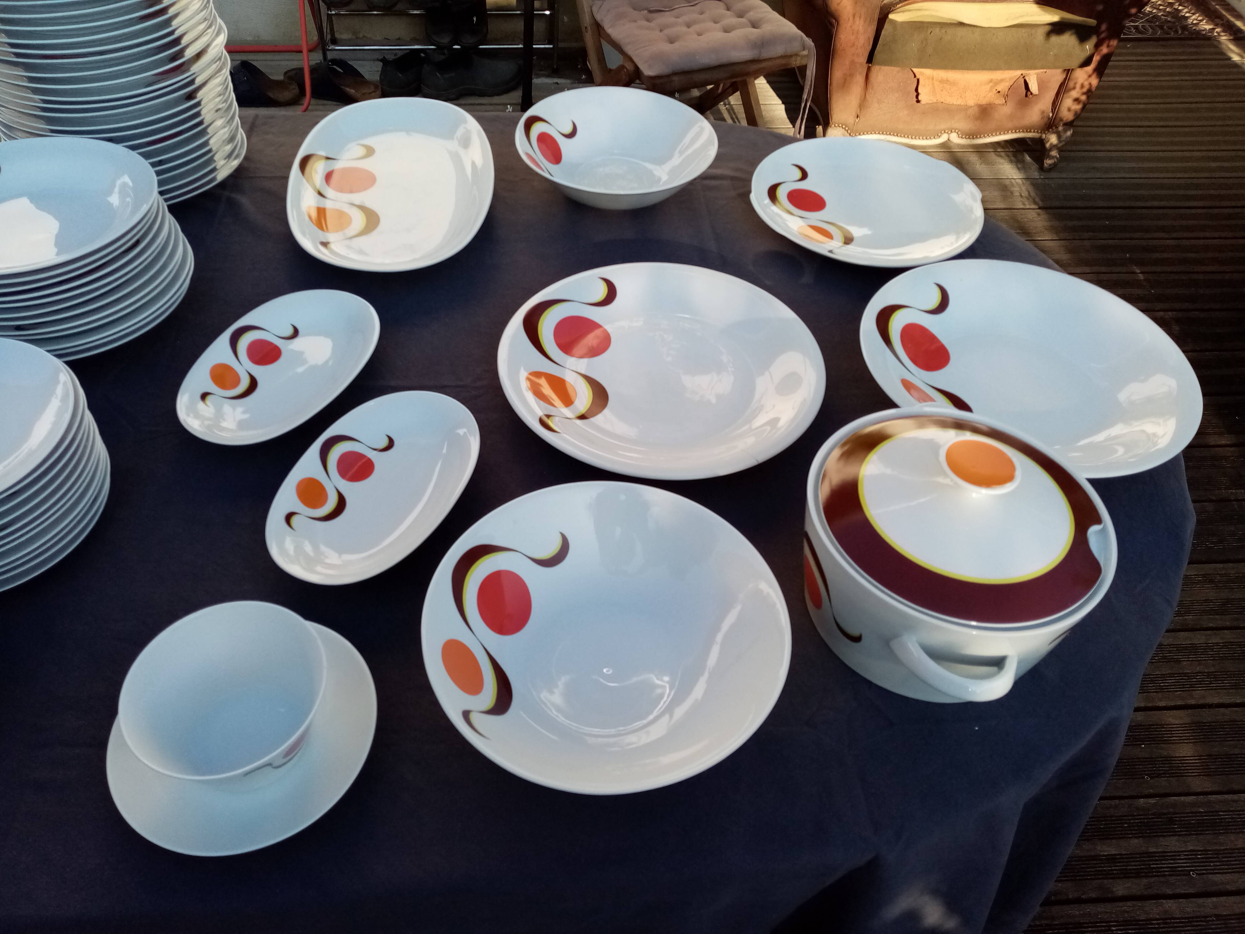 German porcelain service WINTERLING pure 70s