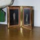 Foldable vintage gold photo frames