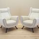 White armchair, Italian design, 1980s, production: Italy