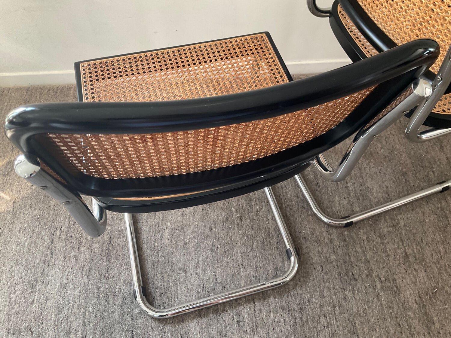Series of 2 chairs Marcel Breuer Cesca B32
