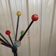 Coat rack parrot locker multicolored balls circa 50