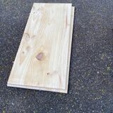 Renovated round Art Deco dining table, extendable, made of solid oak, 213cm.