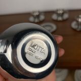 Set of 6 vintage stainless steel coffee cups, 1970