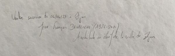 Tableau «environs d’orcival» (puy de dôme) jean-francois devaliere (1926-2021)