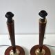 Pair of feet of Mazda-style UNILUX lamps.