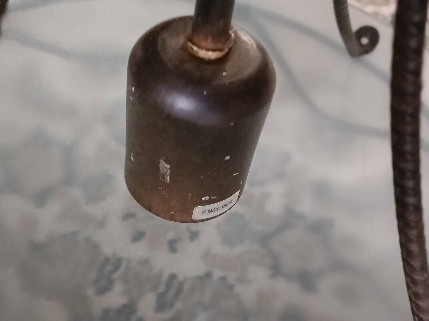 Frosted glass pendant light Maison Delmas