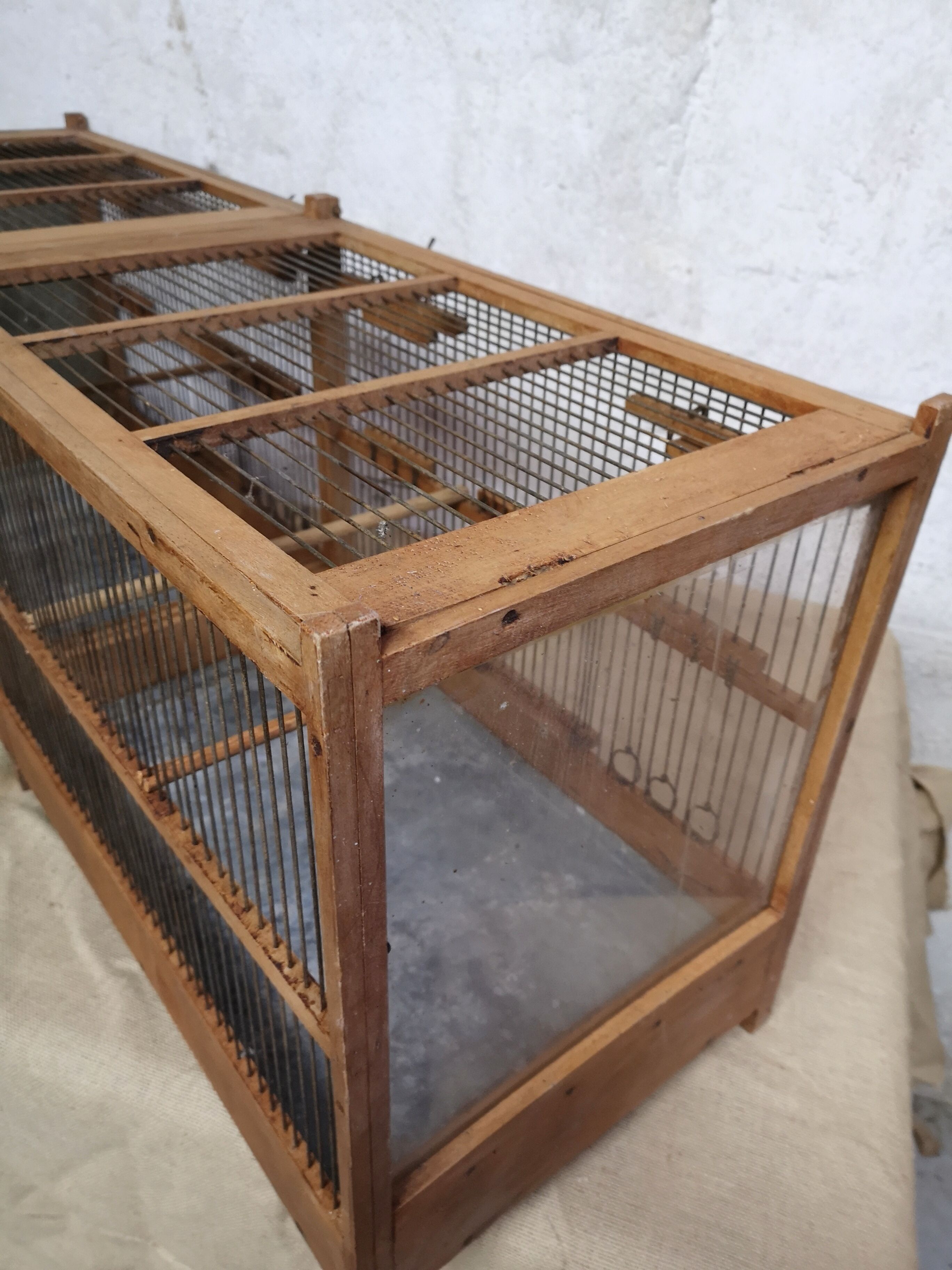 Old aviary bird cage 110 cm