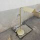 Vintage metal floor lamp painted gold