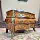 Commode tombeau En Marqueterie D’époque Régence Louis XV XVIII Eme Siècle