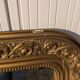 Louis Philippe Mirror 104x73 Wood and Gilded Stucco with Baroque Decor Late 19th Century