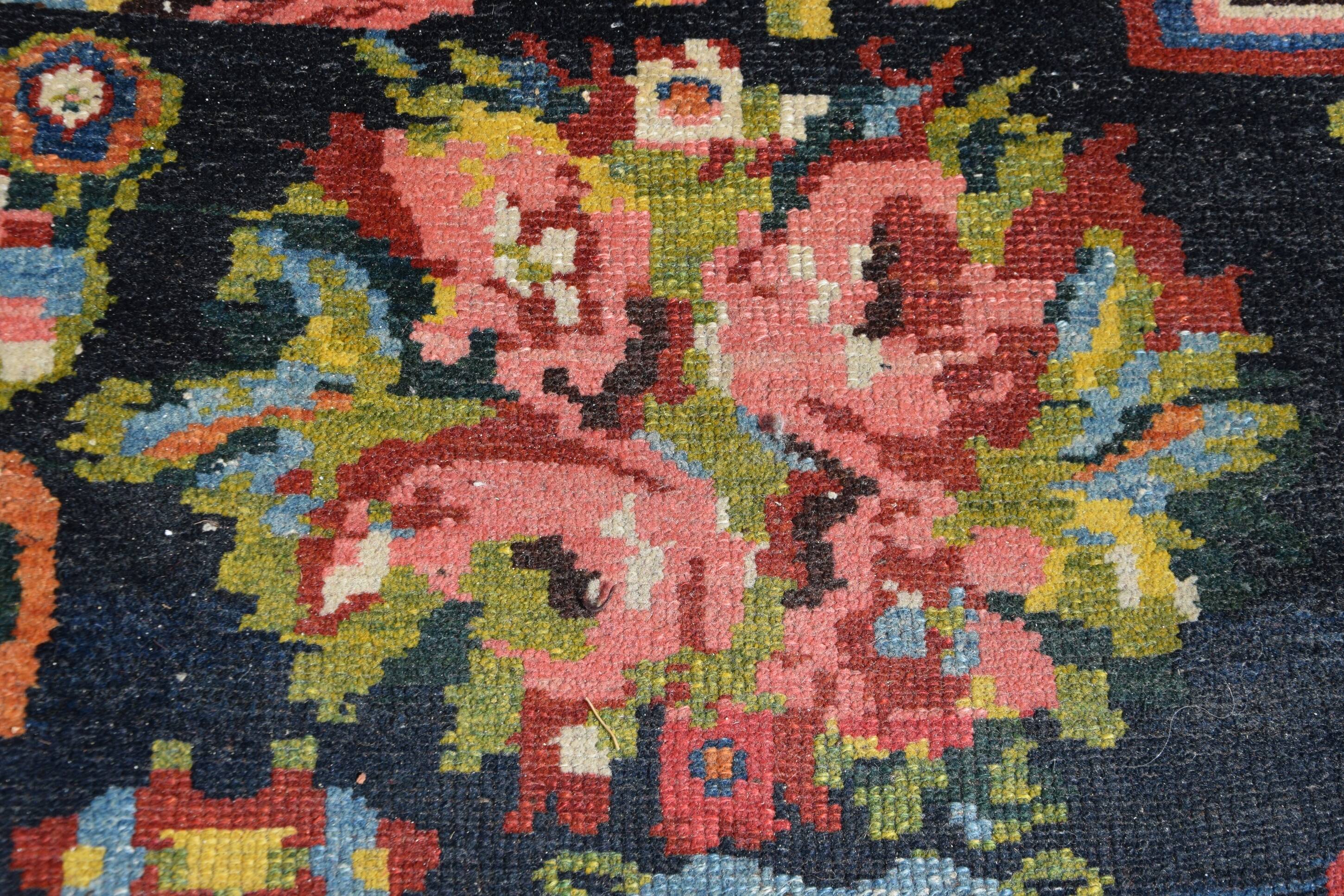 Antique Iranian Bakhtiar Faradombeh Oriental Rug: 3.37 x 2.13 Meters