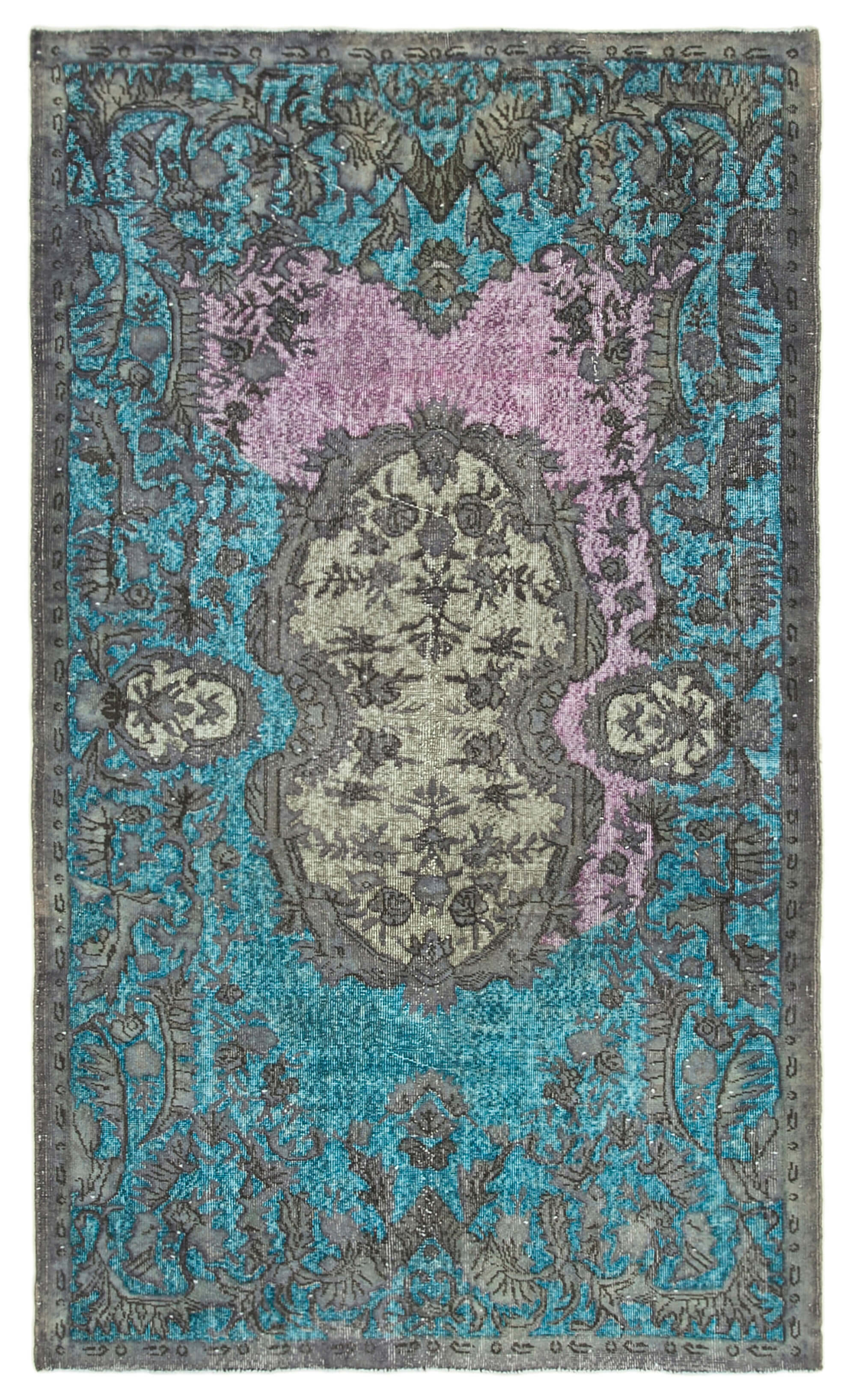 Hand-knotted antique turkish 1970s 163 cm x 280 cm