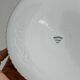 White hollow dish in Pillivuyt porcelain