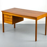 Teak Desk with movable table top by Løvig, 1960s
