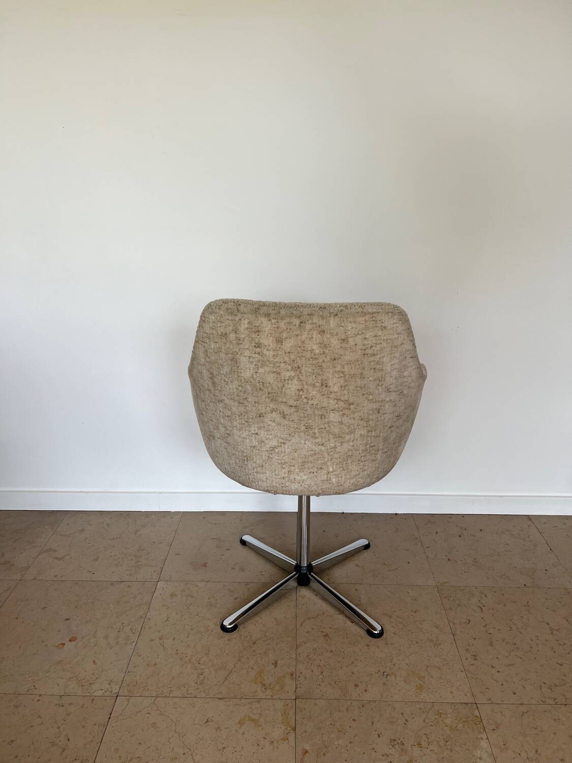 Egg chair beige mid-century