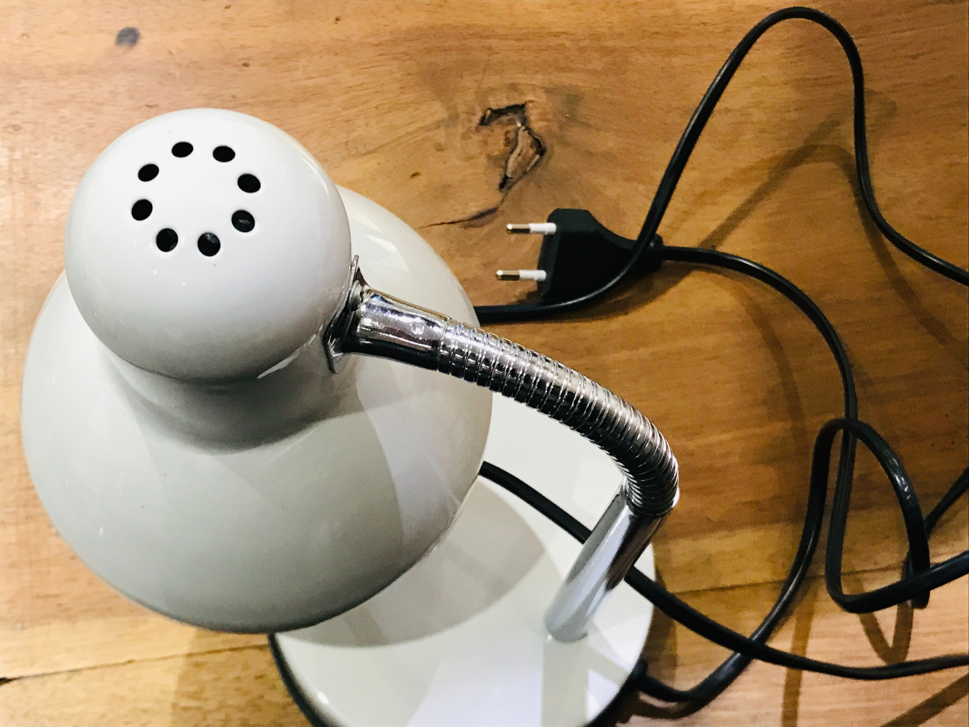 Vintage metal and chrome lamp