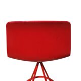 Paire tabourets de bar rouge / Vintage Design Lottus Enea