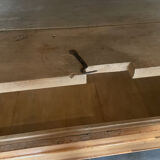 Buffet with 2 bodies in walnut, Louis Philippe style.