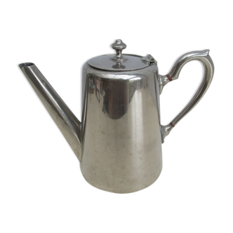 Silver metal teapot