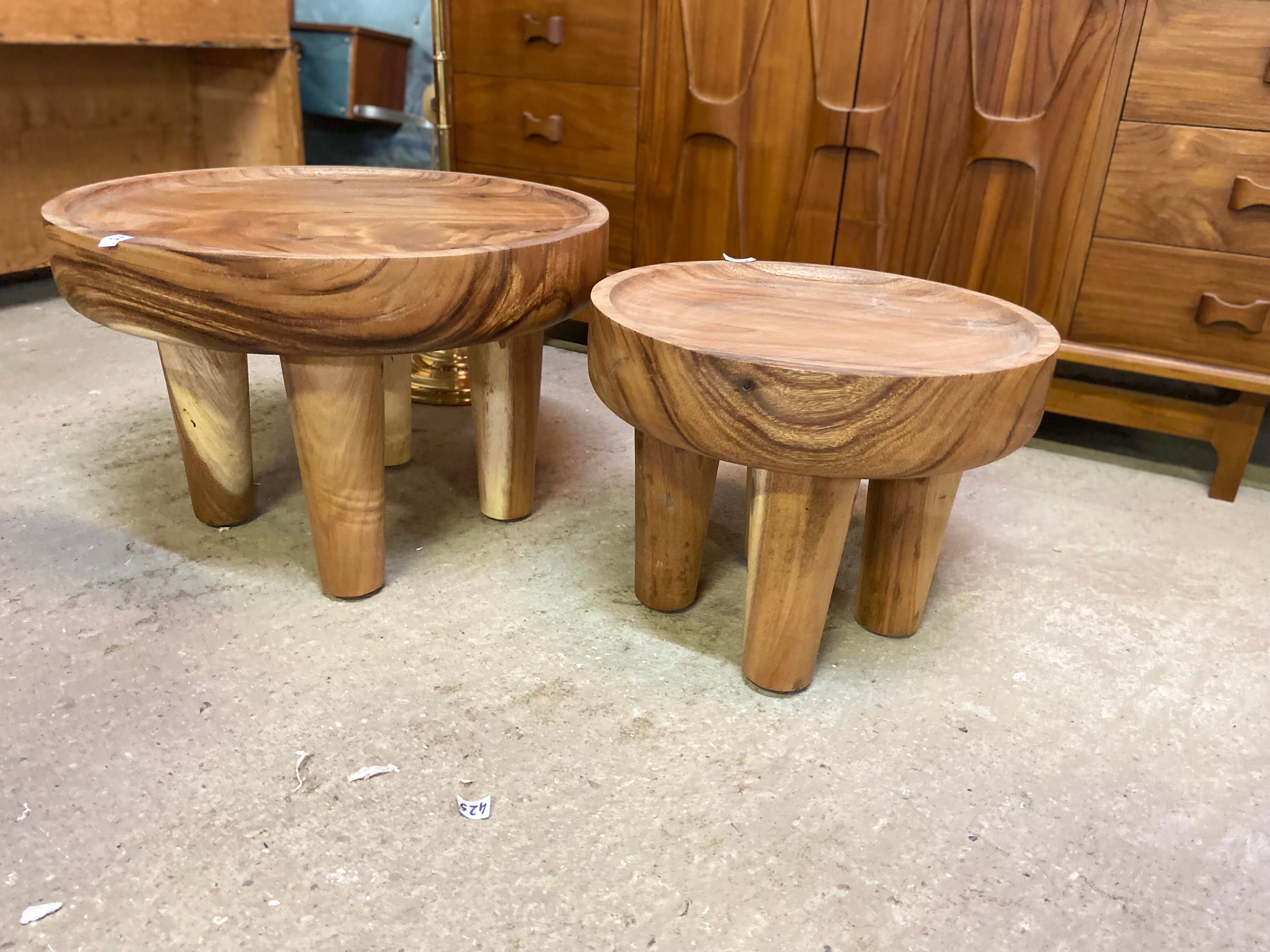 Round coffee table / coffee table / side table wabisabi