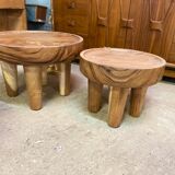 Round coffee table / coffee table / side table wabisabi