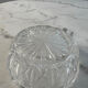 Cut glass bowl with oval pattern 11cm