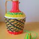 Bouteille scoubidous viresa 60s