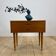 Table de nuit en teck danois avec deux tiroirs, 1960