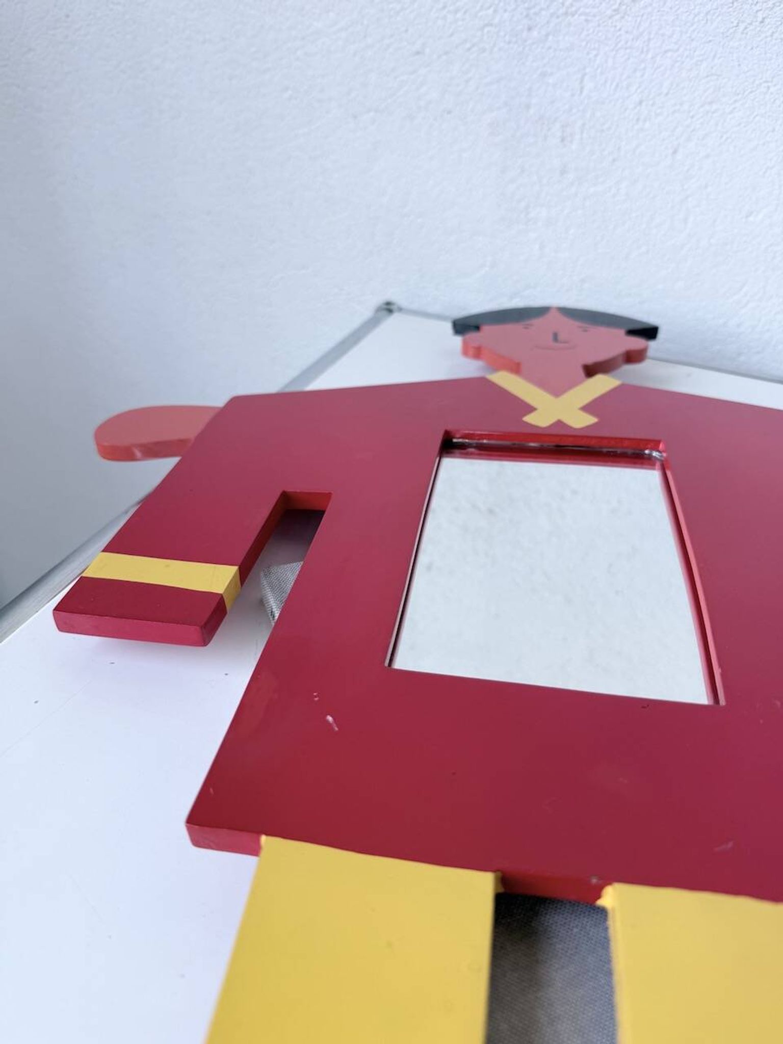 Child's character painted wooden mirror