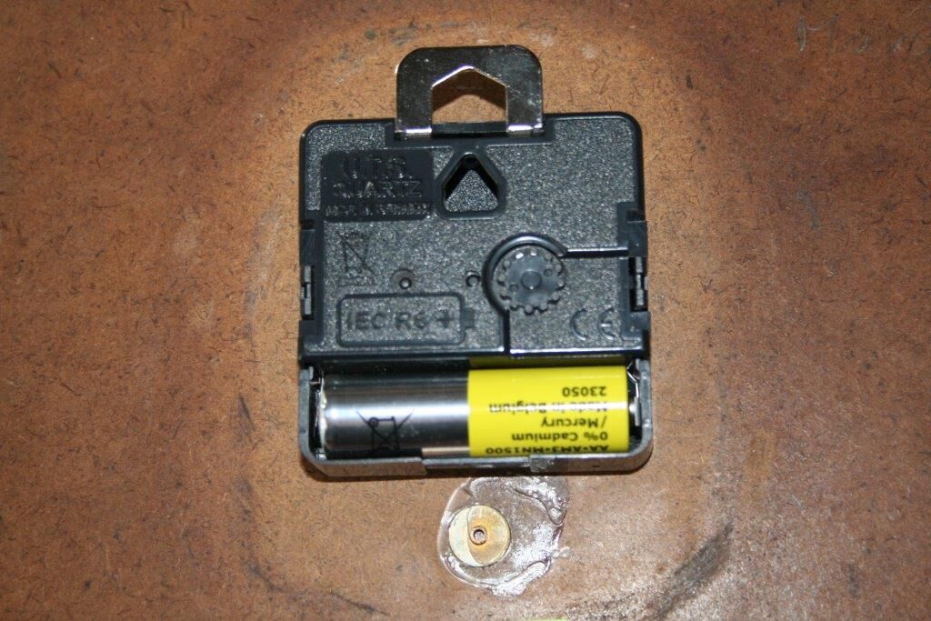 Bayard vintage formica wall clock red