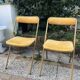 Paire de chaises pliantes vintages