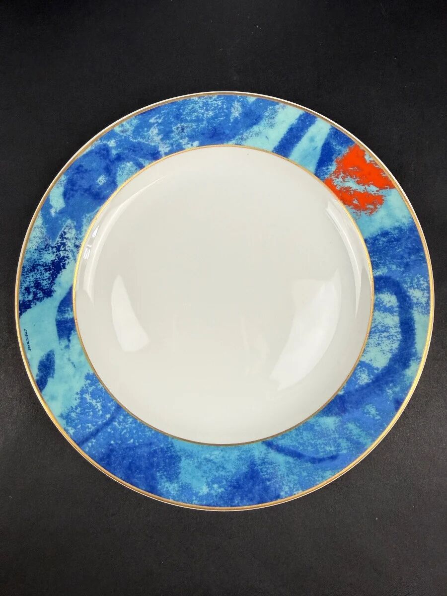Christofle six dessert plates model Alizés
