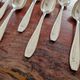 Gustave Roy Set of 11 small silver-plated coffee spoons Art Deco