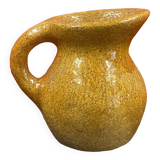 Céramique contemporaine pichet moderniste très lourd à identifier H 16,5 cm