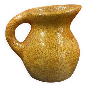 Contemporary ceramic very heavy modernist pitcher to identify H 16.5 cm