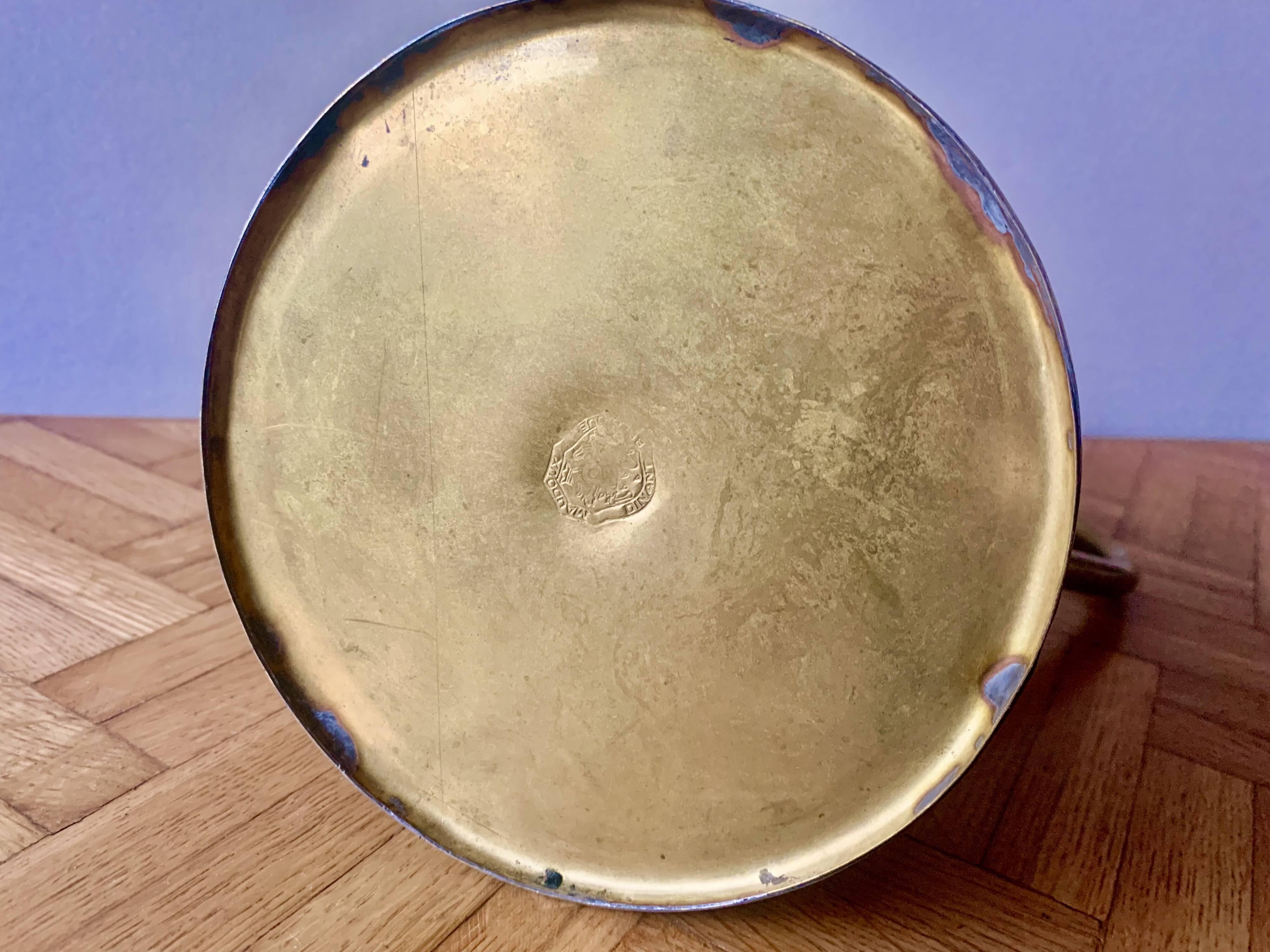 Brassware coffee maker - hammered copper Maudoux Dinant - Mid-century