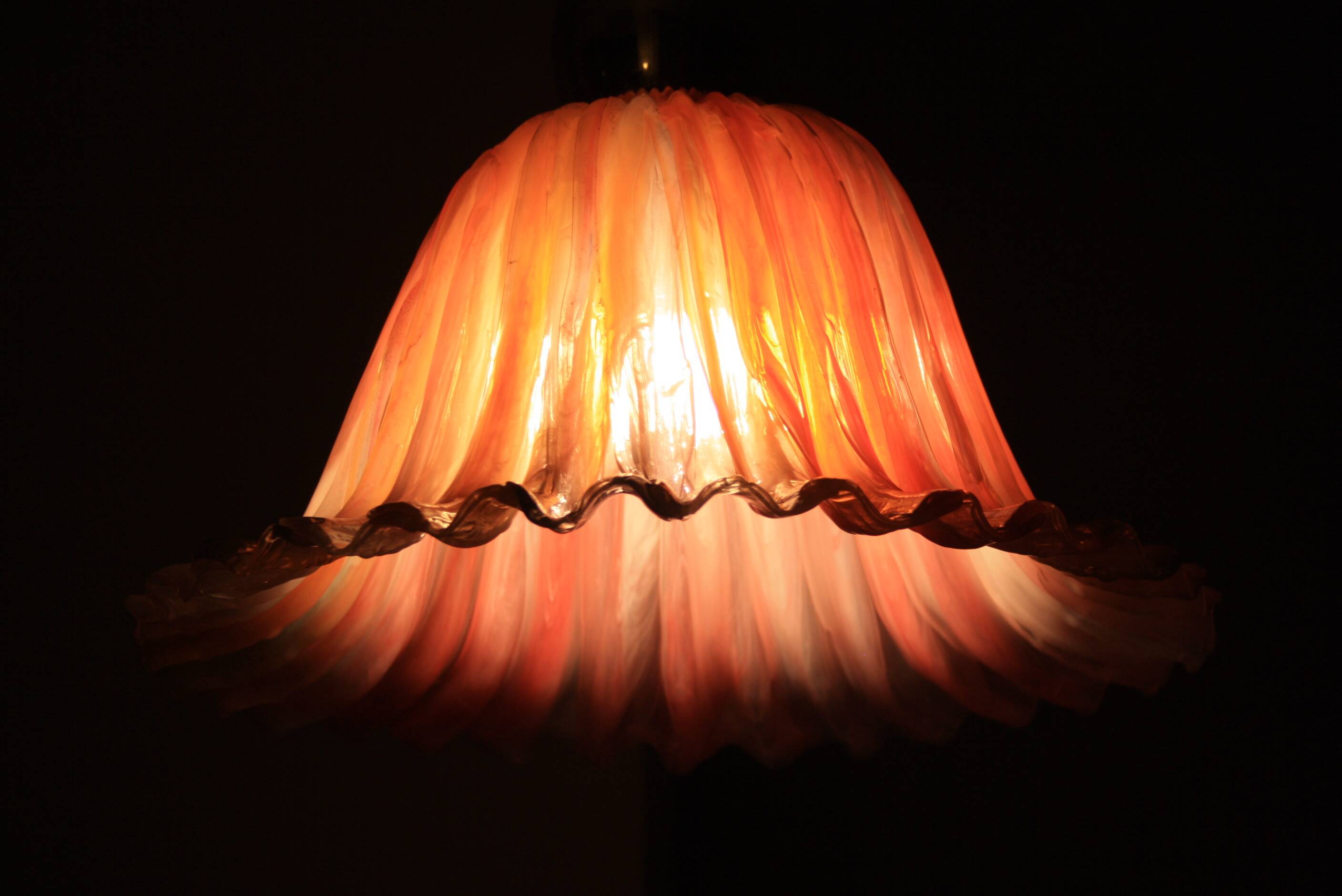 Pink flower suspension