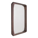 VINTAGE 1960S WALL MIRROR IN WALNUT WOOD DESIGNED BY DINO CAVALLI