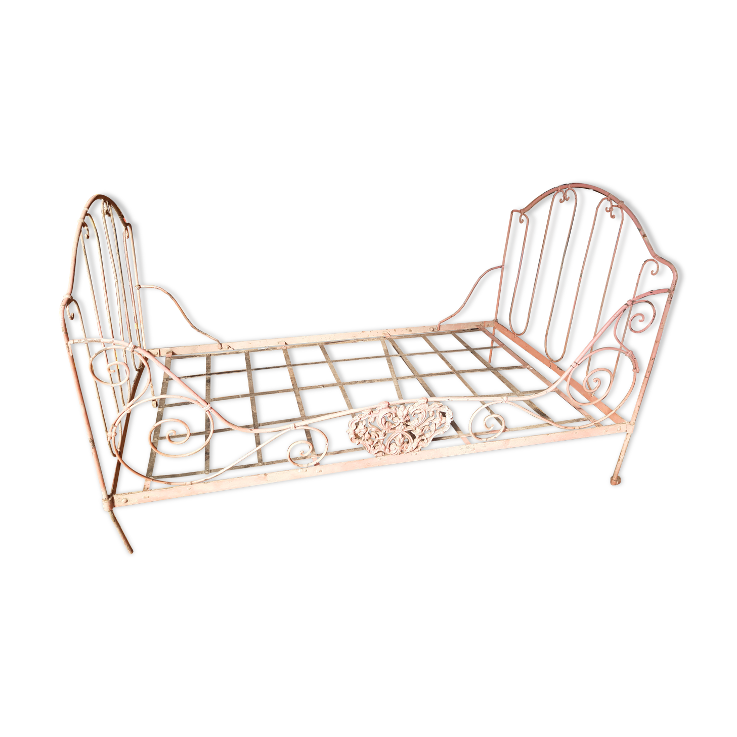 Old wrought iron bed