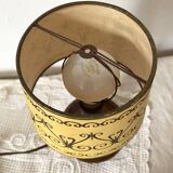 Antique turned wood lamp